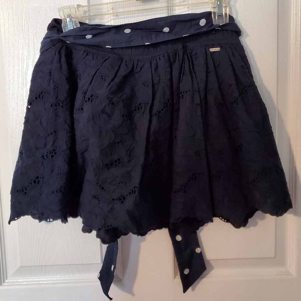 Abercrombie lace detailed skater skirt